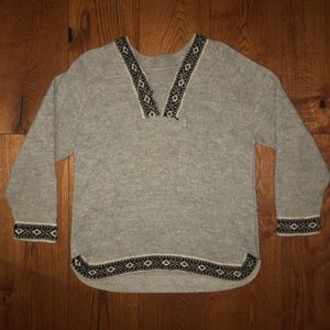 Grey oversized knit sweater 🐨